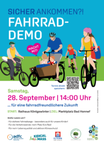 Fahrrad Demo Plakat